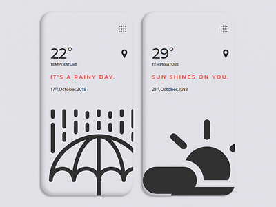 Weather App app dailyui light minimal minimal app ui weather weather app weather forecast