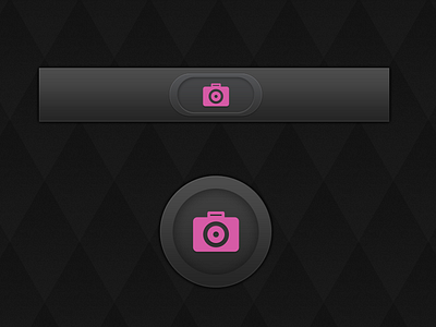 Camera button camera capture click icon ios photo photograph pink