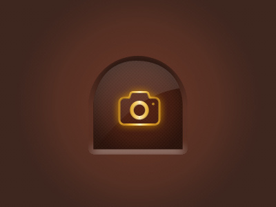 camera icon for app app icon brown button camera gold icon icon