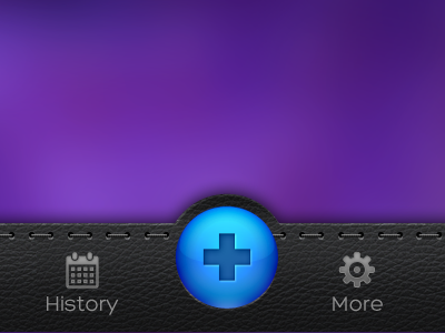Tab bar UI iPhone app