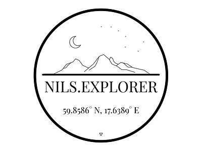 nils.explorer sticker badge explore instagram logo logodesign mountains photography star sticker stickermule