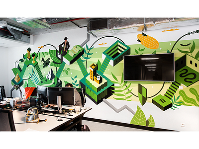 Good Looking Studio x MMC -mural for MTV | Viacom