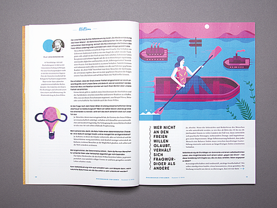 Illustration for Psychologie und Leben magazine