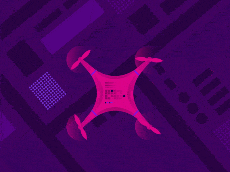 HEMP GRU "Wizja przyszłości" - animated music video animation drone gif illustration isometric maps motion technology video