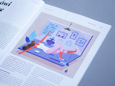 Illustration for Charaktery magazine illustration magazine print psychology vector woman