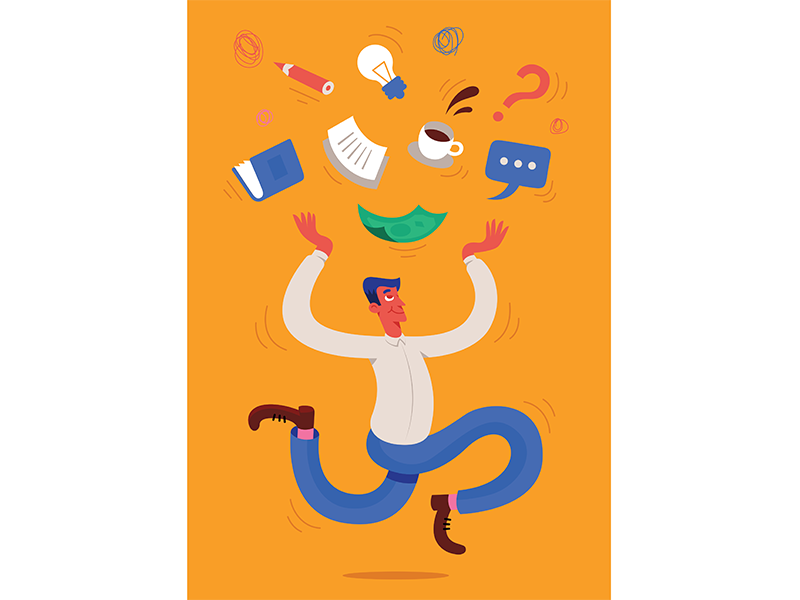 Illustration for Newsweek Psychologia characterdesign character design graphic magazine psychology illustration