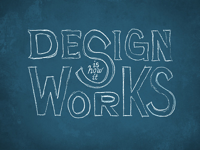 Design is… design is lettering playoff sketch