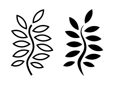 Logo icon WIP chiropractic leaf logo spine wip