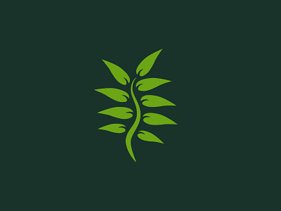 Spine Leaf WIP v2 chiropractic leaf logo spine wip