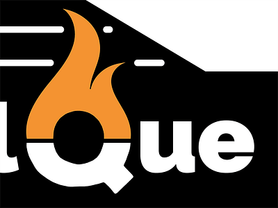 Que grill logo logomark logotype rejected