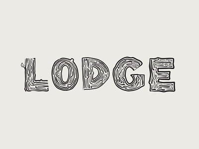 LODGE Work in Progress branding identity lettering logotype vector wip