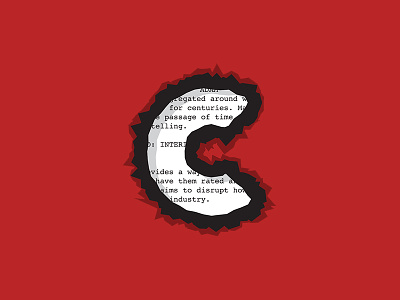 Burnt branding burn burnt c design icon icon design logo logo design reject scorch script