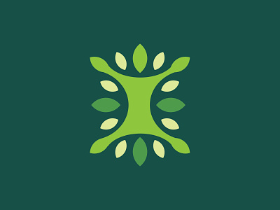 Natural Fit badge design fitness holistic icon identity illustration killed leaf logo natural rejected unused