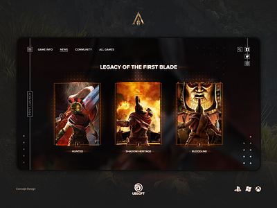 Assassin's Creed Odyssey — web concept