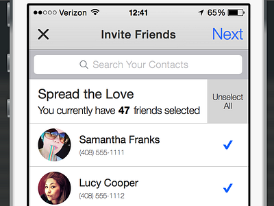 Invite interface invite ios sketch sketch app ux vector