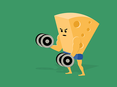 Shredded Cheese ae cheese food illustrator loop motion pumping iron shredded working out workout