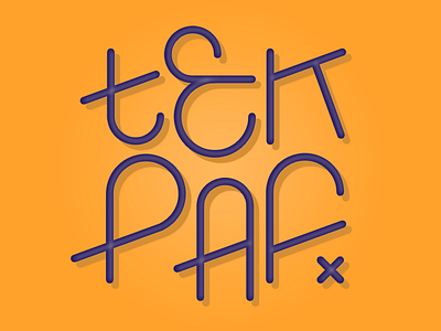 TekPaf typography vector