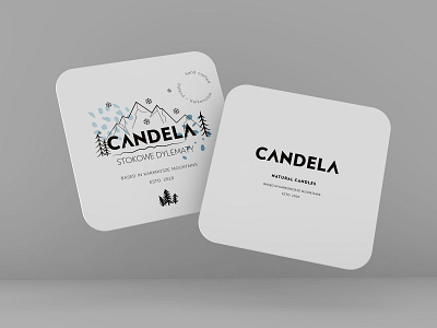 candela brand branding candle candles design home identity illustration logo vector