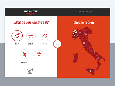 Food app app chosen dishes eat food icon italian map pick