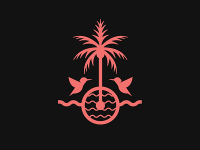 Maya Playa bird brand and identity graphic graphicdesign hotel logo palm palmtree resort sun water