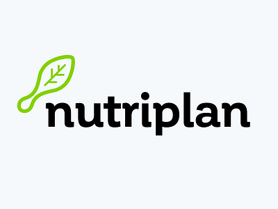 Nutriplan brand design diet food green icon iconography identity leaf logo nutrition nutritional sign spoon