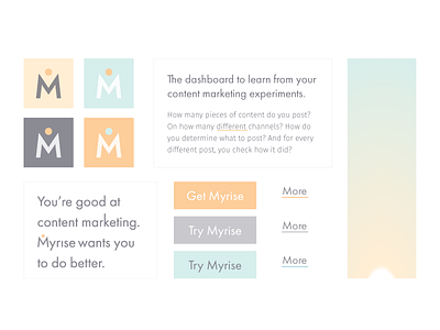 Style card for Myrise app card elements identity site style stylecard styletile tile ui web