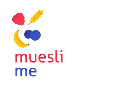 Three Quick Logos for Muesli #2 breakfast fruits logo muesli quick