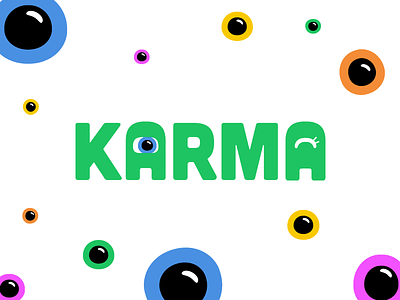 Karma Logo app cute dating eyes friends fun karma scary tinder