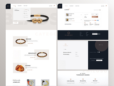 Sol Amber Group - online shop e commerce ui ux web