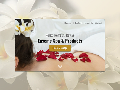 Landing Page for Spa website