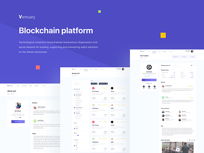 Ventuary — UI UX for blockchain company