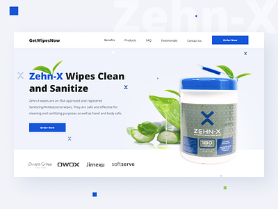 UI/UX design with selling structure for landing page blue branding clean design creative design design landing page medical modern design ui ux website design