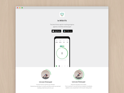 In With Fit app branding design icon in with fit ui ux web web design website