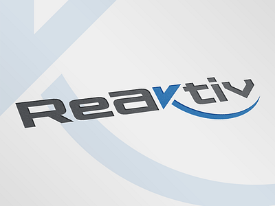 Reaktiv | Logo Design abstract clean design fitness lines logo reactive training wheels