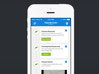 Freshbooks UI Concept