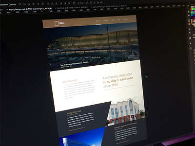 (WIP) EGM Homepage clean construction design glass grid home page simple web web design website