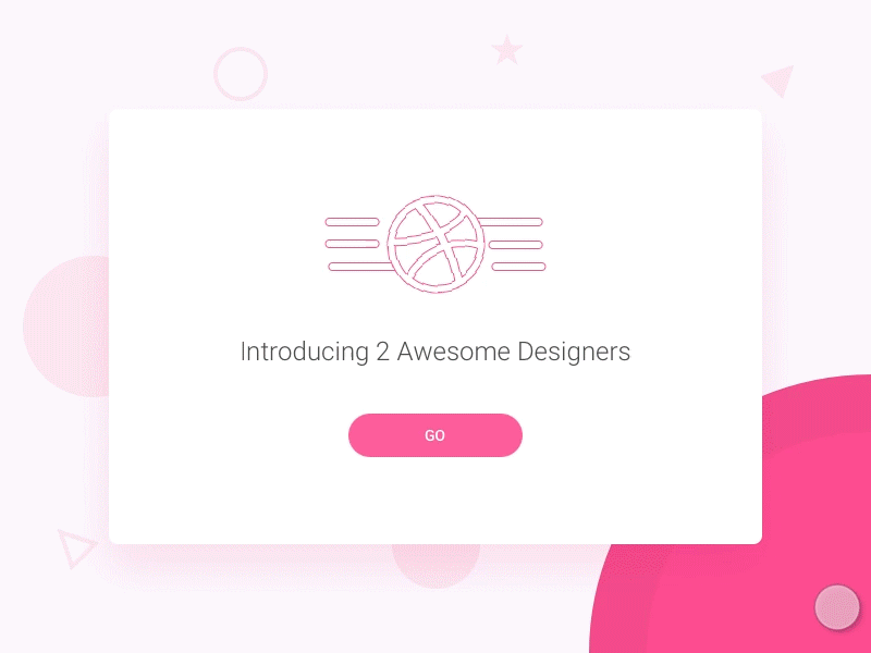 Introducing 2 Awesome Designers animation dribbble gif invite player winner