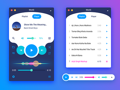 MusiQ - A Music Player Concept