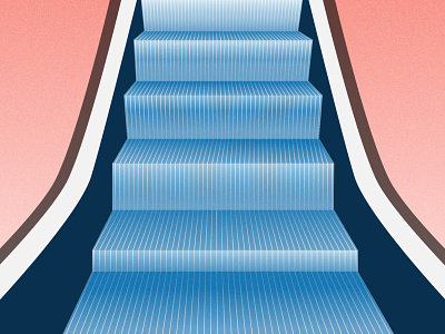 Escalator accessibility branding escalator illustration subway underground vector