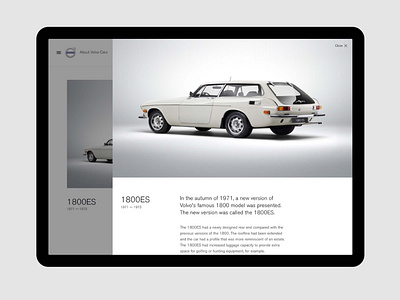 Volvo Cars — Interface Design for their new corporate website