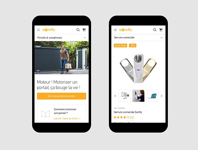 Somfy — Interactive Art Direction for their B2C Website connected corporate design ecommerce house interface responsive site ui web