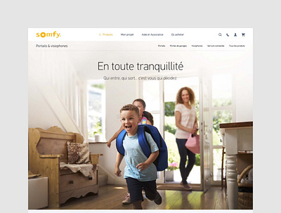 Somfy — Interactive Art Direction for their B2C Website art direction connected design ecommerce house interface responsive site ui ux web