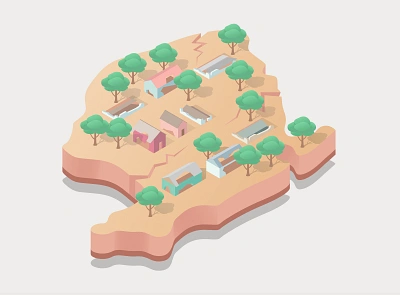 Lombok Earthquake illustration vector