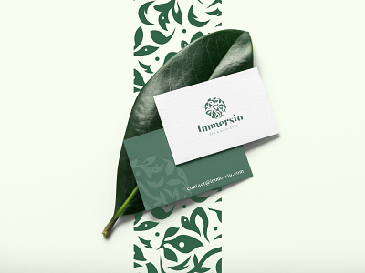 Immersio - Business Card branding businesscard design identity logo logotype mockup spa