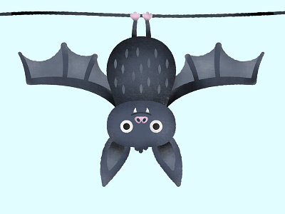 Beth the Bat adobe bat character character design cute cutesy digital art illustration illustrator kidart kidlit vector art
