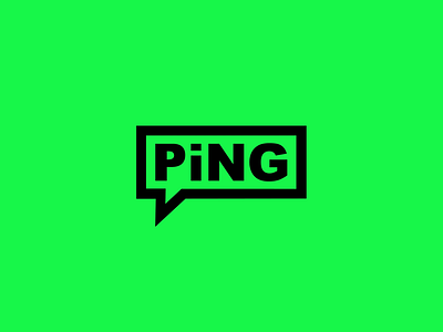 PiNG Logo illustration logo logomark ping thirtydaylogochallenge