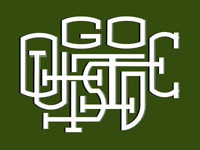 Go Outside adobeillustrator adventure design dribbble graphicdesign illustration illustrator marks nature outside type typography