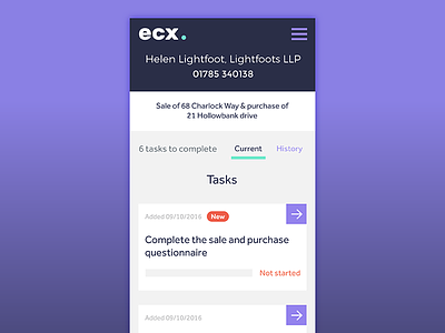 ECX adaptive web application app clean flat icons layout mobile typography ui ux webdesign