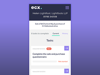 ECX adaptive web application app clean flat icons layout mobile typography ui ux webdesign