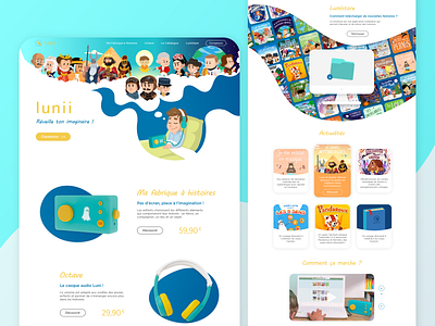Web redesign for Lunii branding design designer education education app illustration kid ui ui ux ui design uidesign uiux ux vector web webdesign website website design
